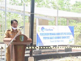 Tercatat baru 43 Persen Desa yang ada BTS, Kominfo Targetkan 2024 Kabupaten Sintang bisa Merdeka Sinyal