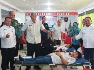 Tinjau Kegiatan Donor Darah di Langkau Kita, Ini Kata Bupati dan Wakil Bupati Sintang