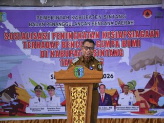 Antisipasi Gempa, BPBD Sintang Dorong Kesiapsiagaan Masyarakat